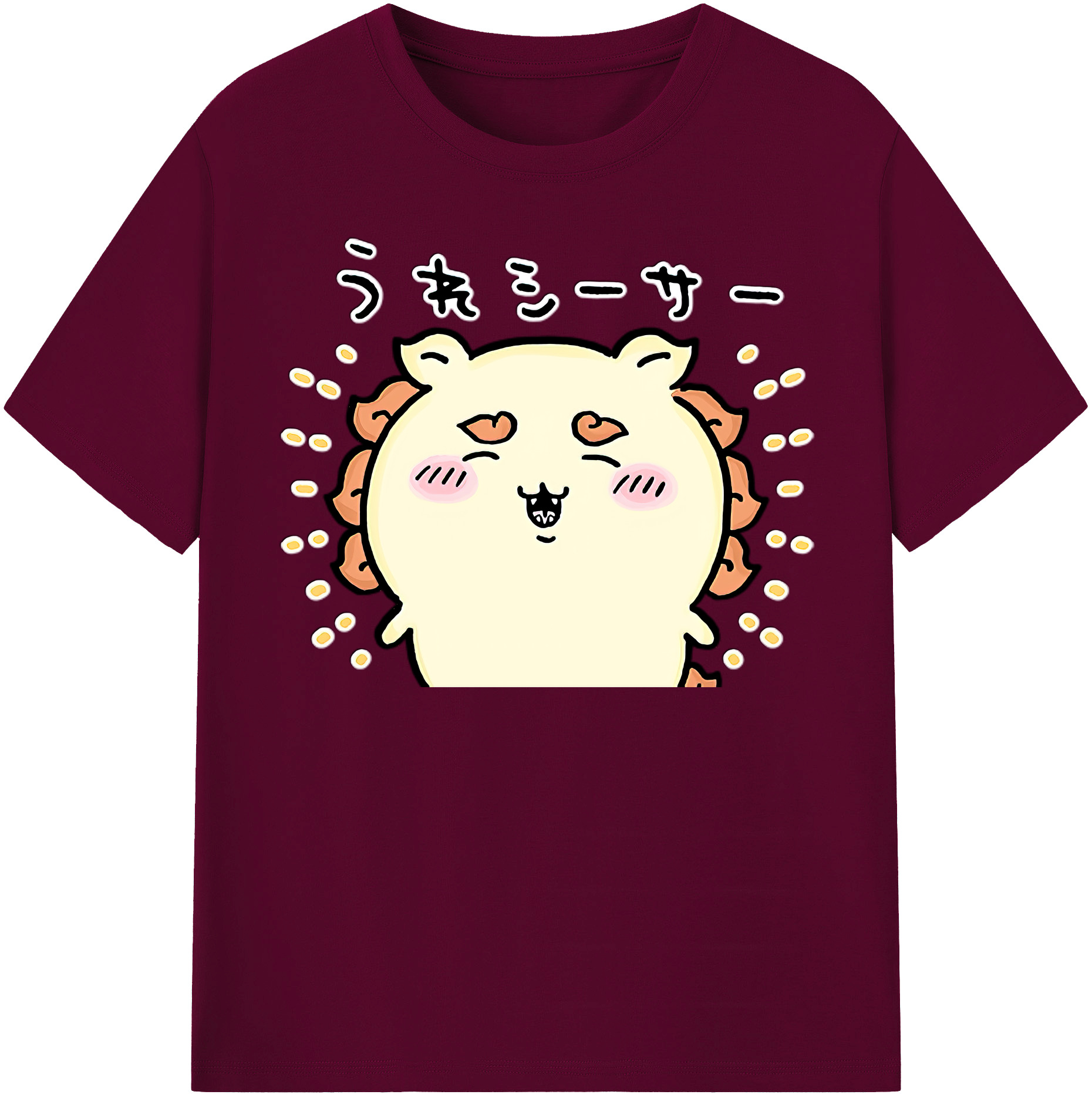 （画像用） ちいかわ シーサー Chii-kawa Shisa レディースカジュアルプリントTシャツ（綿100％）
